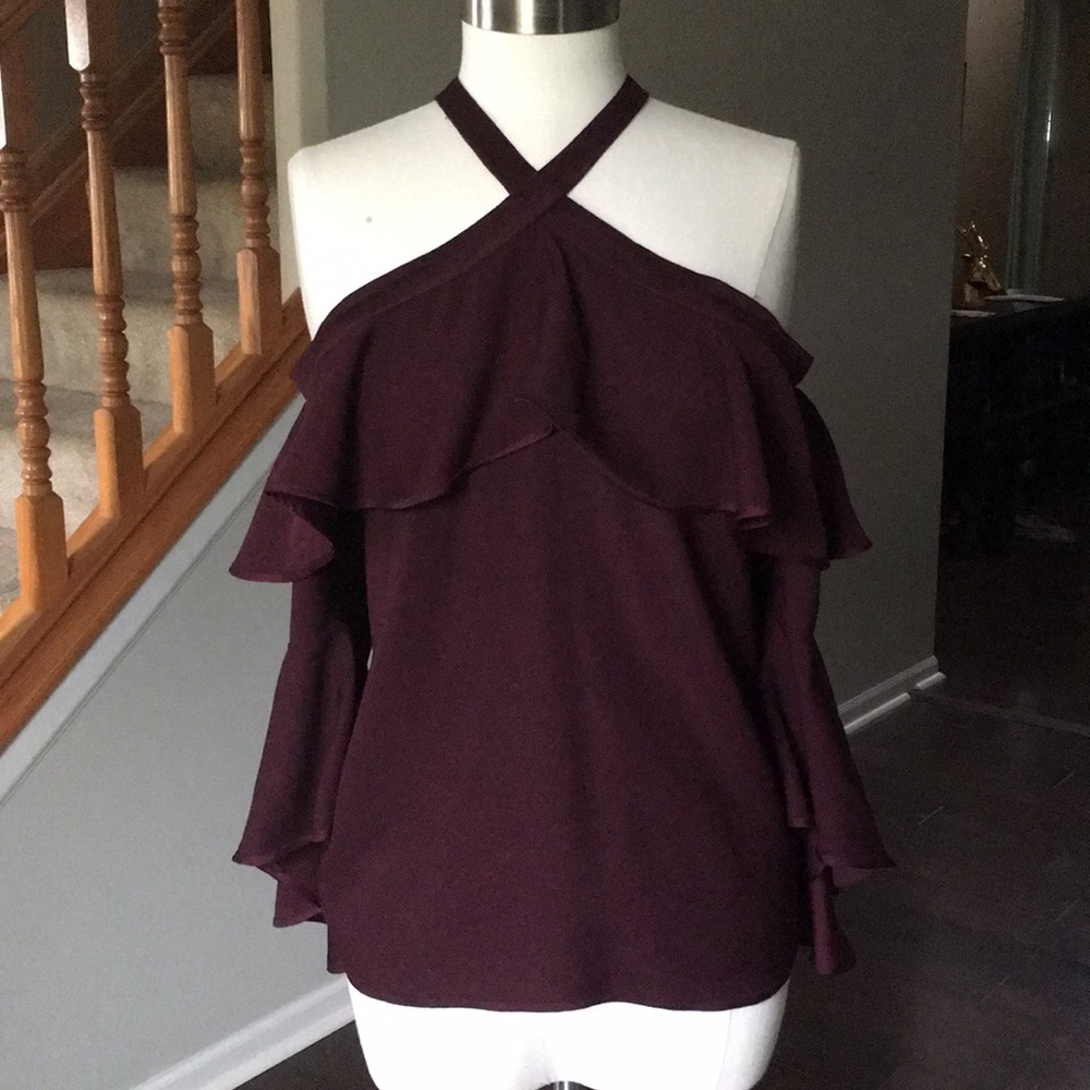 NEW Bell Sleeve Blouse with Ruffle Details